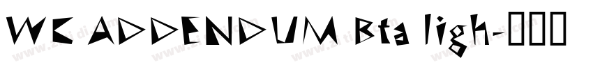 WC ADDENDUM Bta ligh字体转换 WC ADDENDUM Bta ligh字体转换